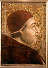 Alexandre VI, atribuït a Roderic d’Osona. Pinacoteca dels Museus Vaticans, vers 1495.