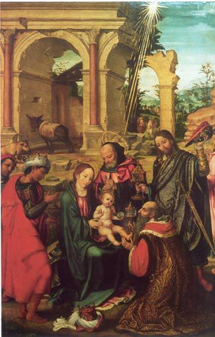 Adoració dels Reis (Paolo da San Leocadio).
